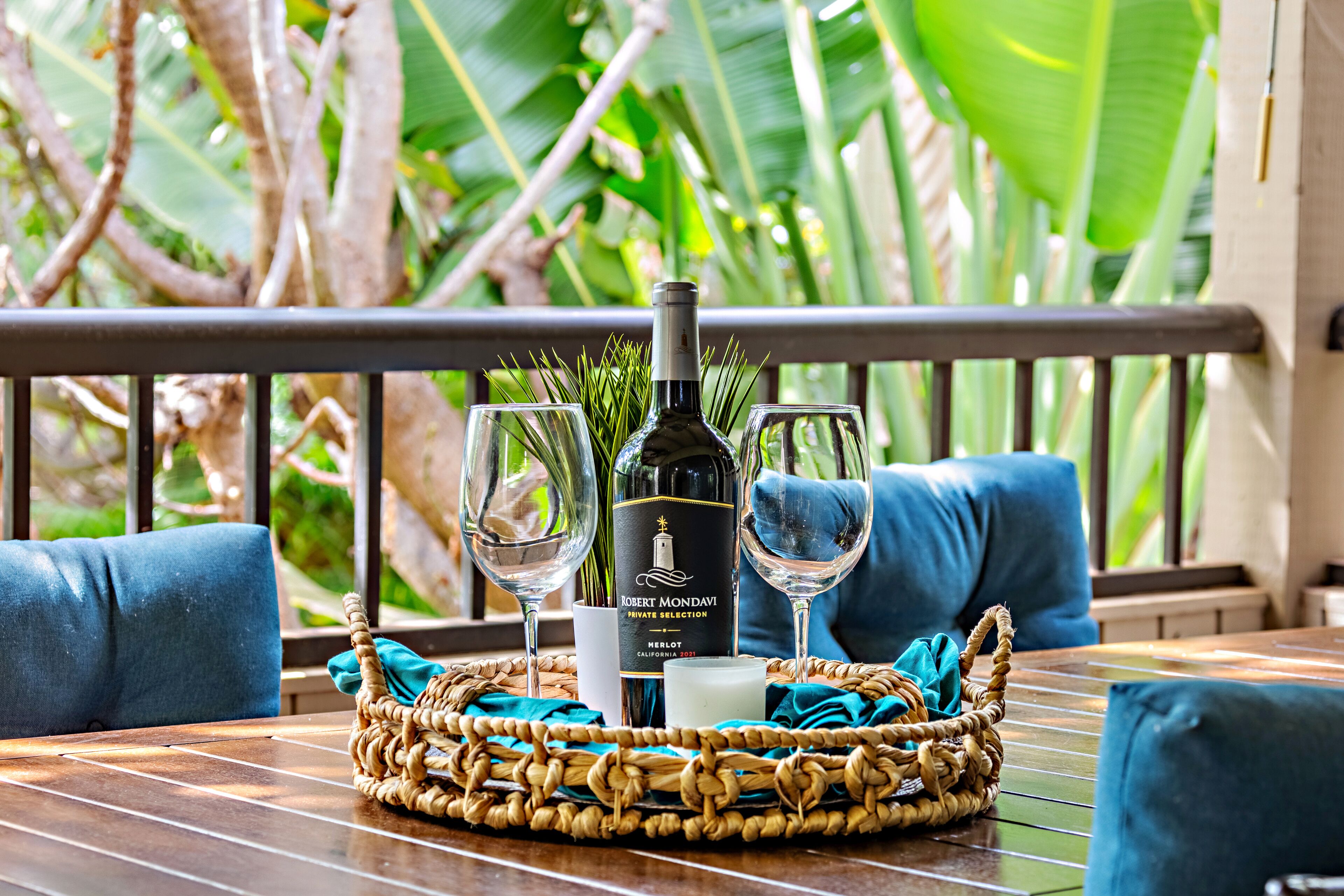 Tropical setting on the Wailea Blue Golf Course