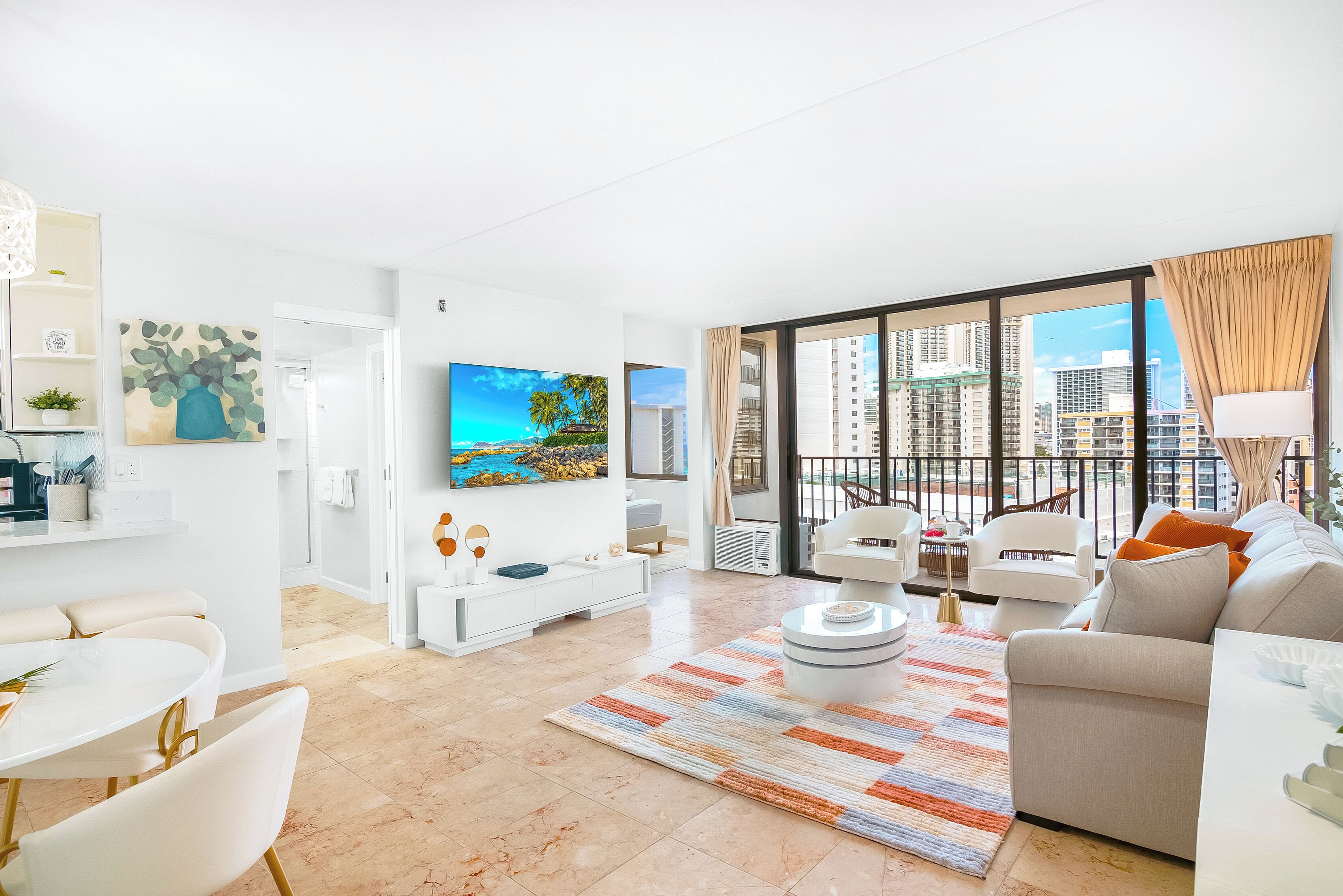 Modern & Chic Ocean View Waikiki Beach w/ Parking!