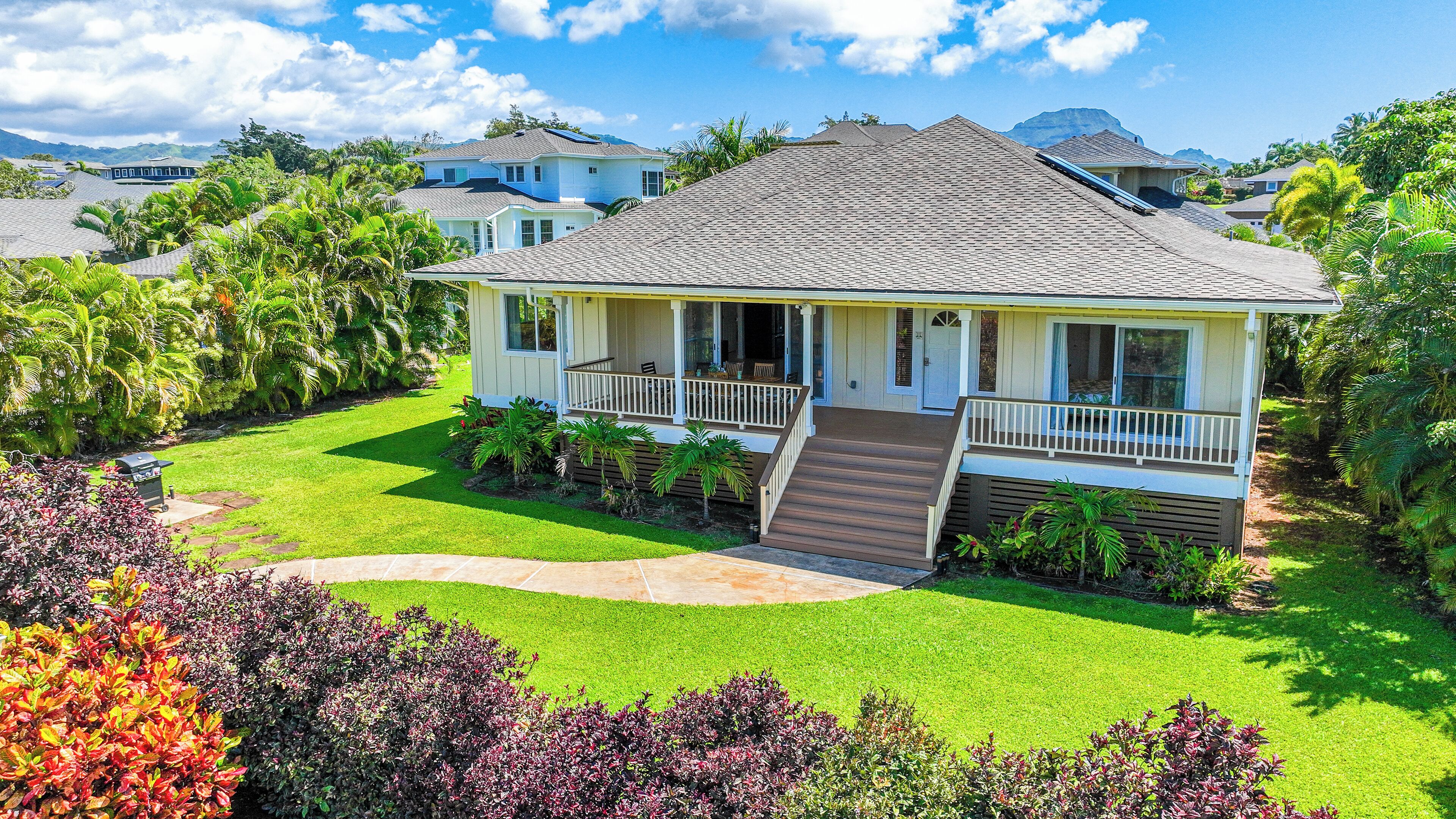 Kauai's Sunny Poipu Beach Estates! A Beautiful Plantation Style home sleeps 8.