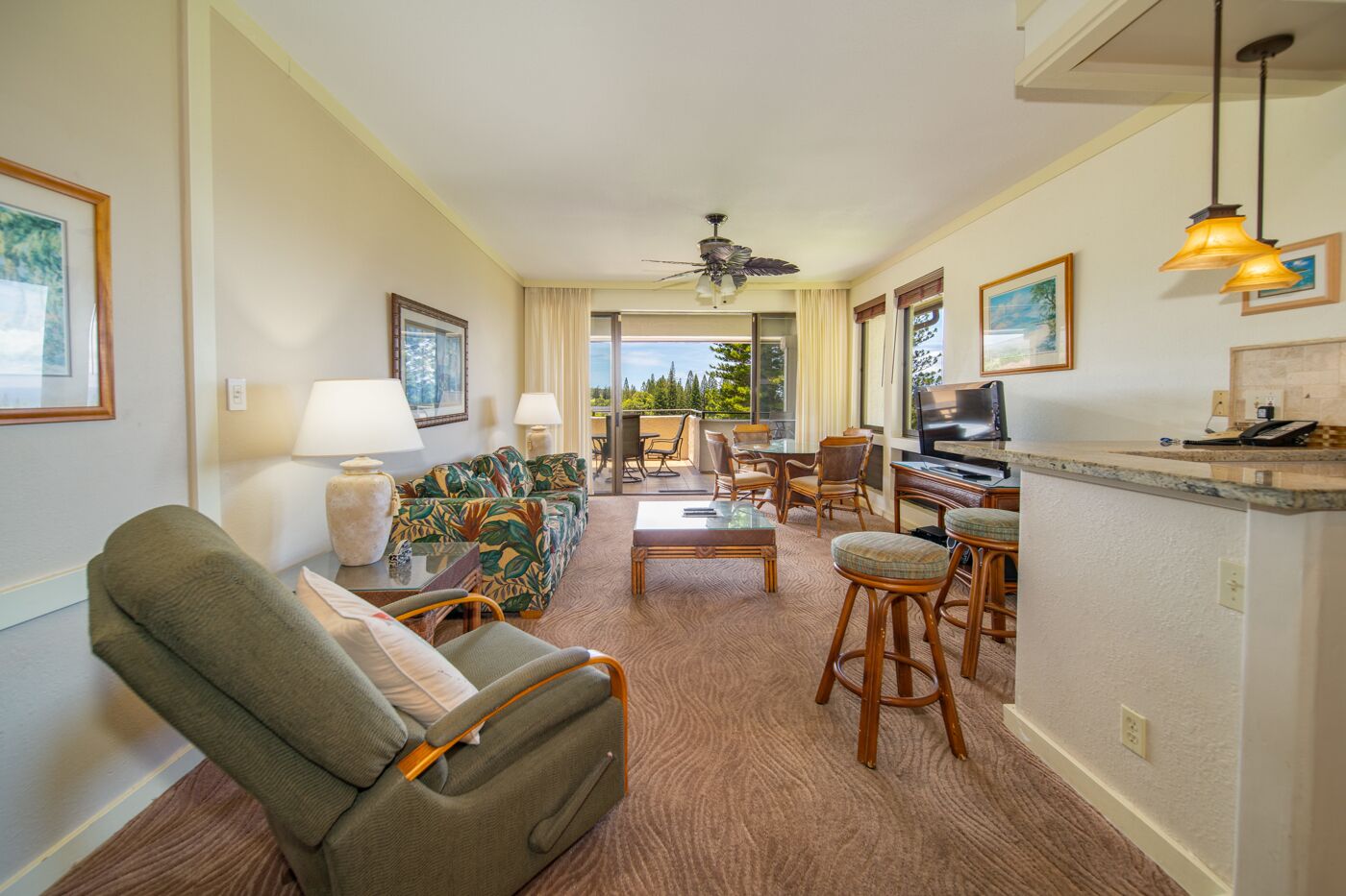 Golf Villas Partial Ocean View 1 Bedroom at The Kapalua Villas Maui