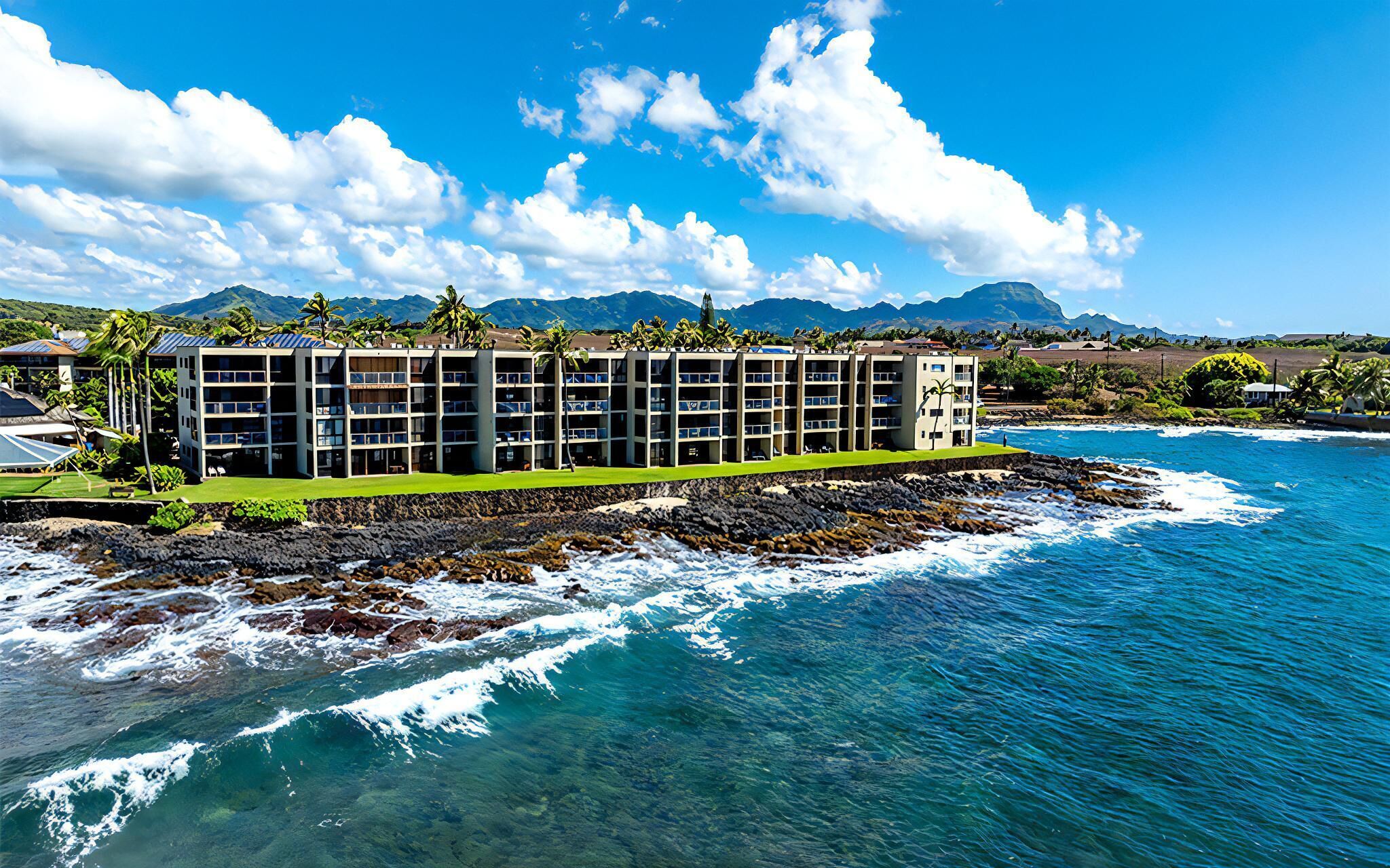 Kuhio Shores Unit 114 Oceanfront 2 Bedroom 2 Bath