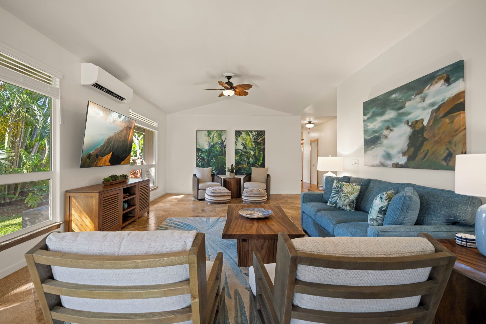 Emmalani Hale, High-end, Luxurious, Tranquil retreat, AC in Princeville