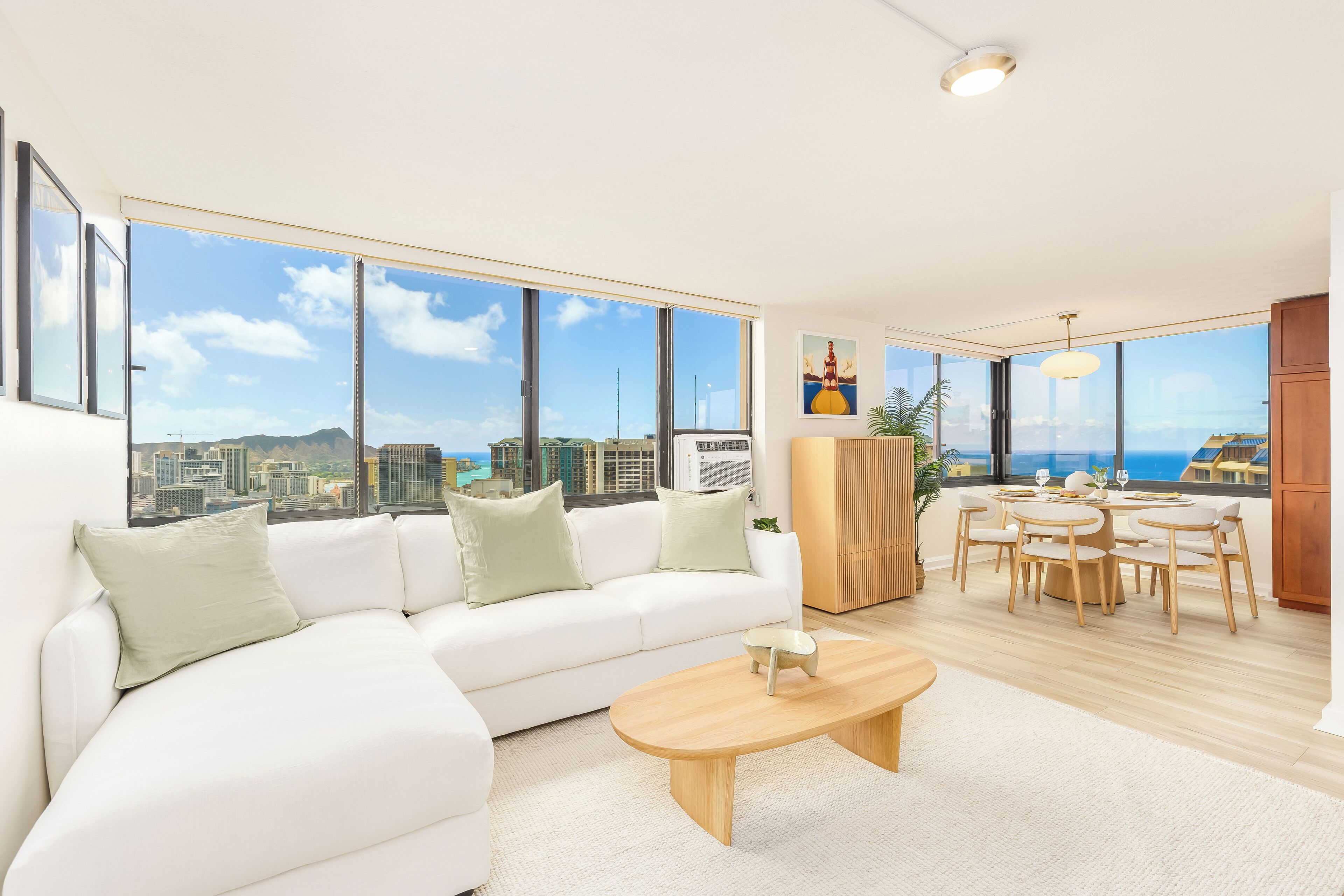 Penthouse Condo with Ocean & Diamond Head Views at The Windsor
