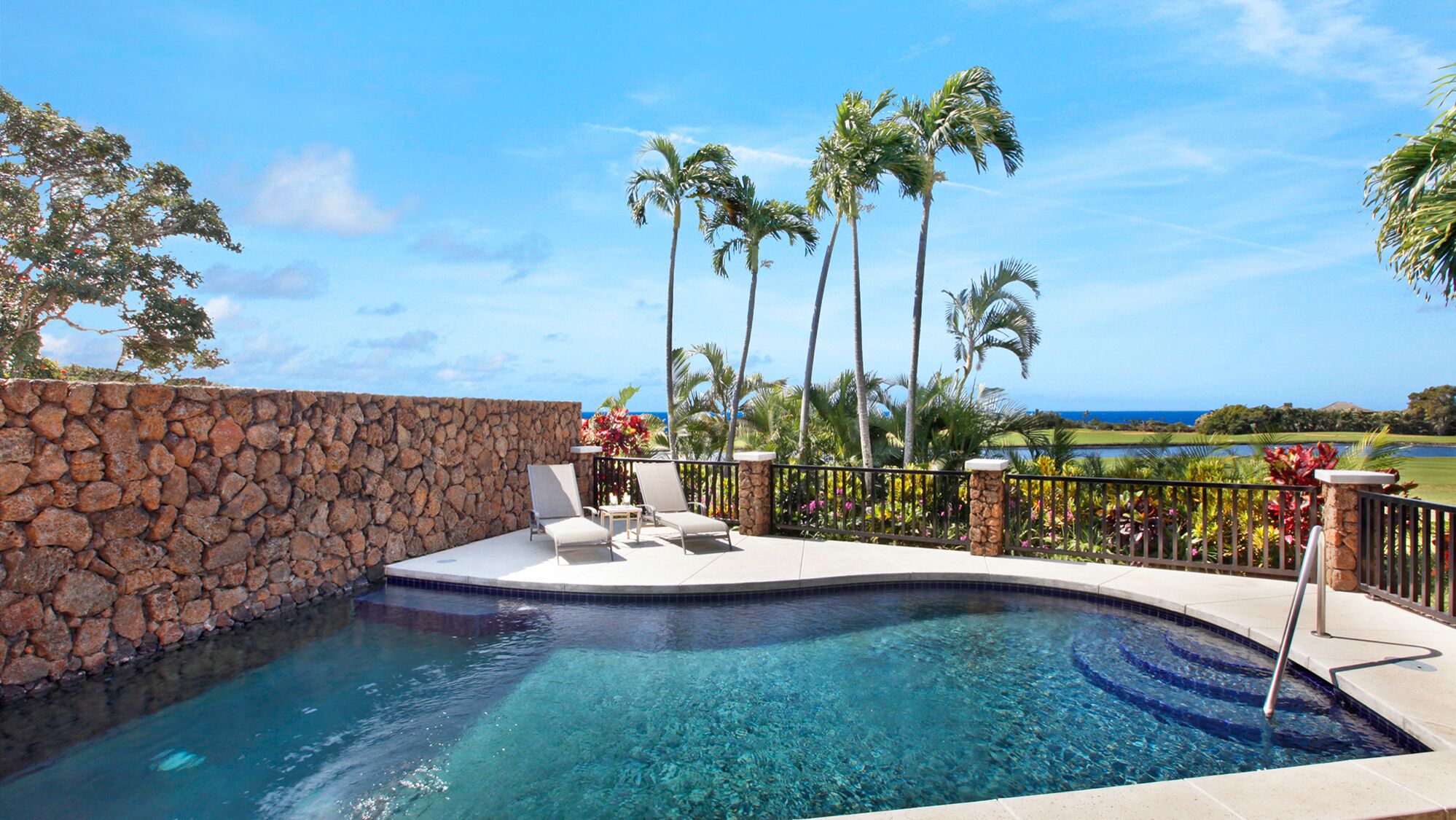 Hosted By Parrish Kauai- Moku Hale - private pool central AC in Poipu ocean view