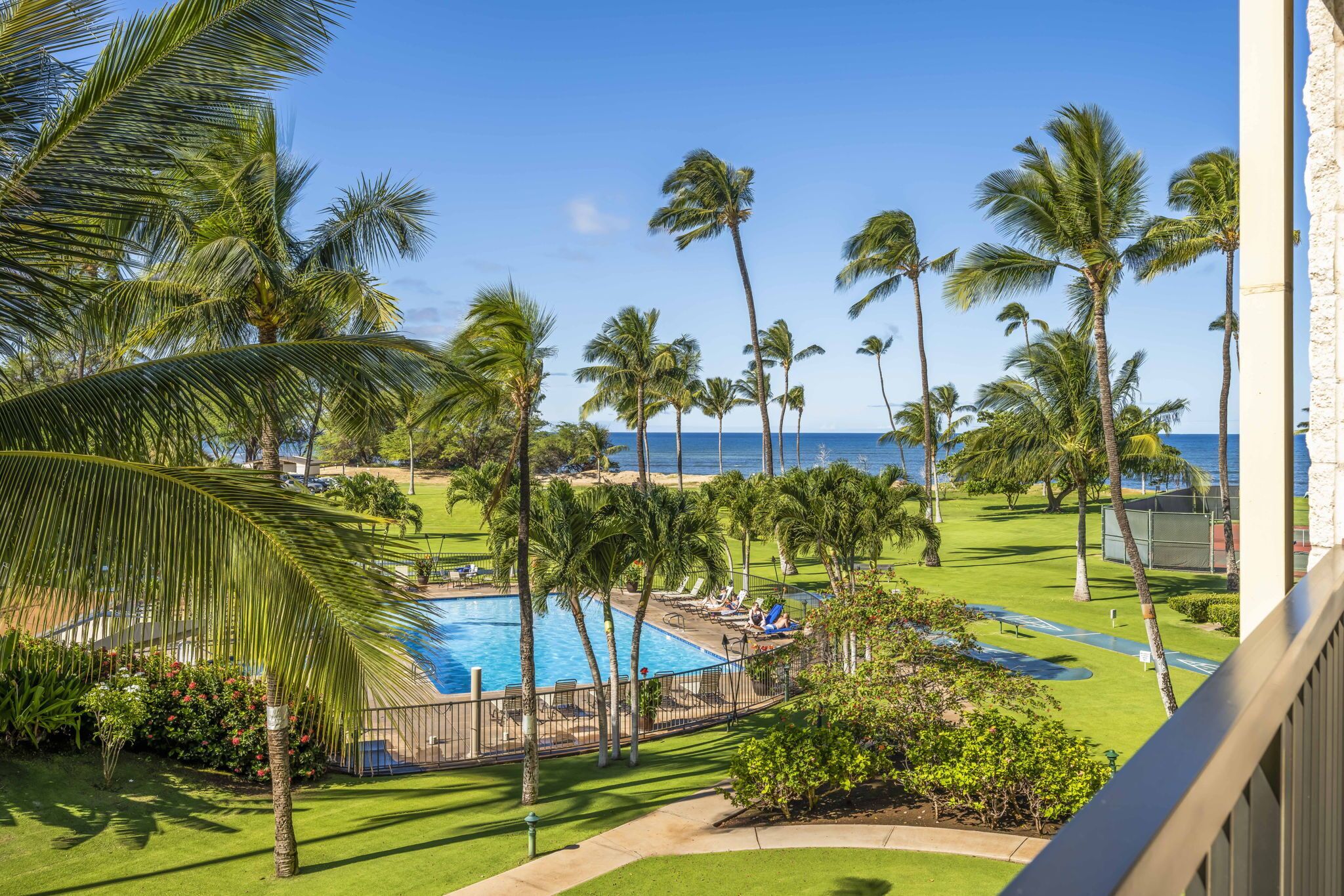 Ocean, Pool, Tropical resort views from this large 1 bedroom suite