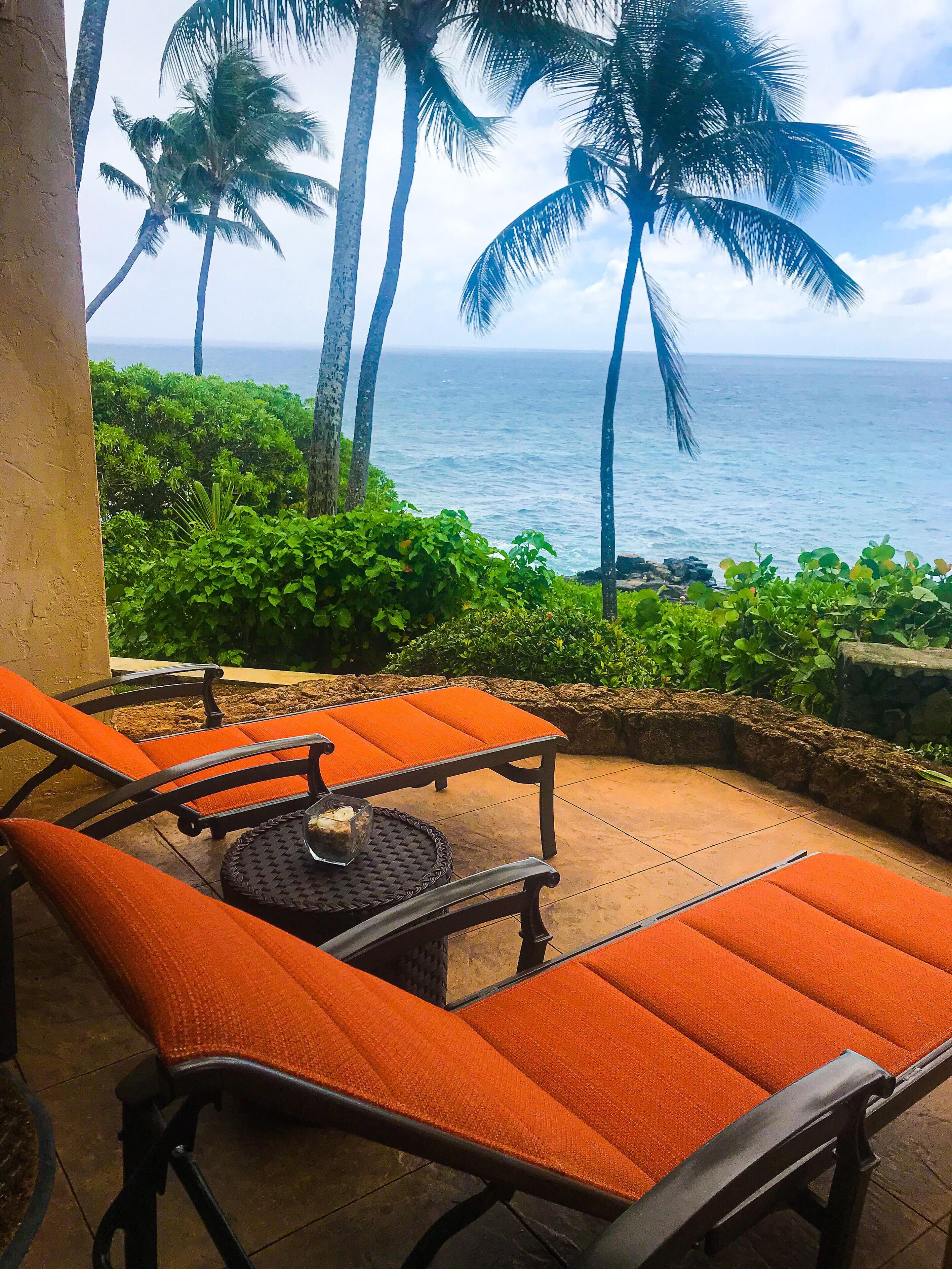 Poipu Makai E-1 Ocean Front 2 Bdr/2 Ba with a/c