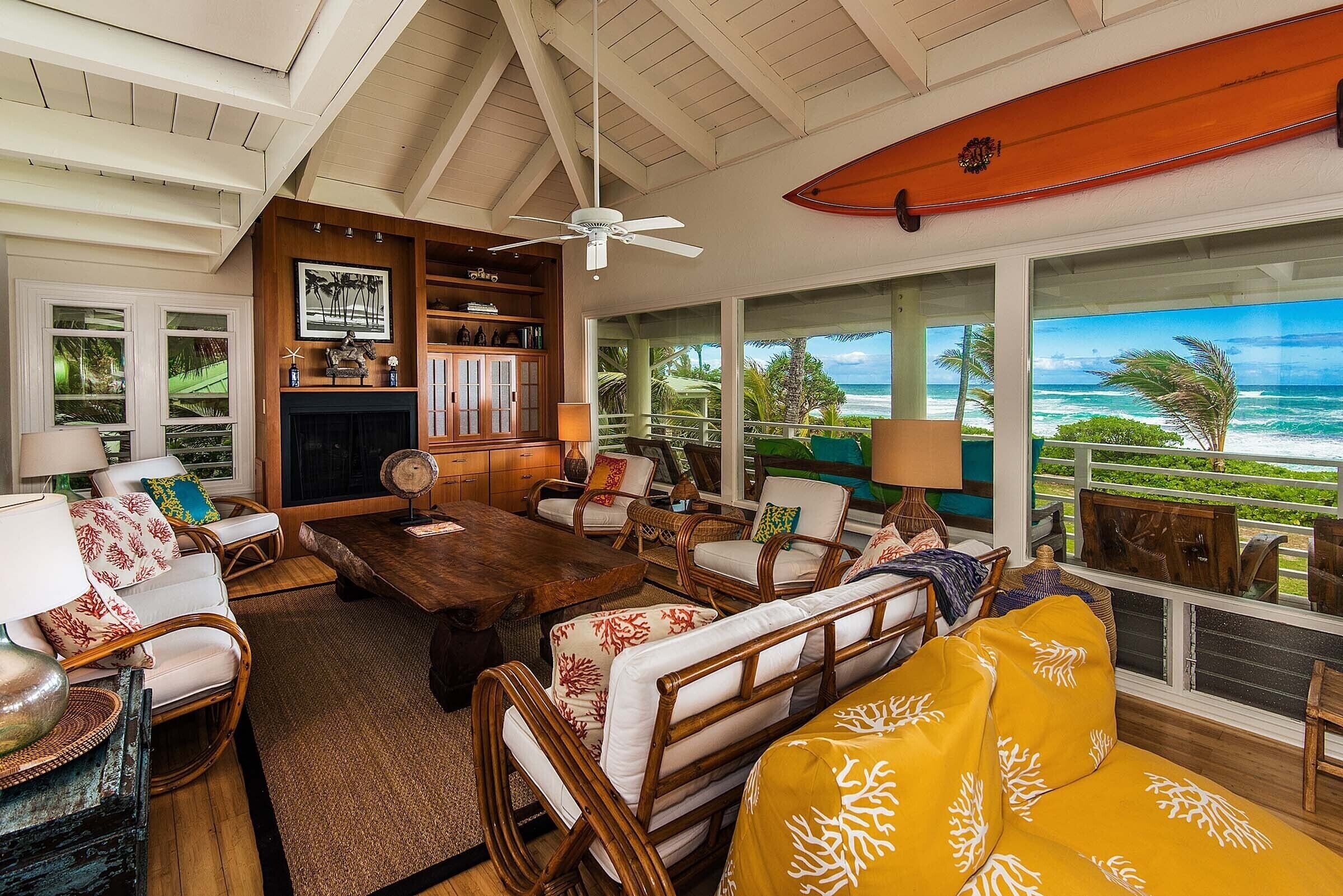 Naue Beach Tropical Dream House on Kauai's North Shore