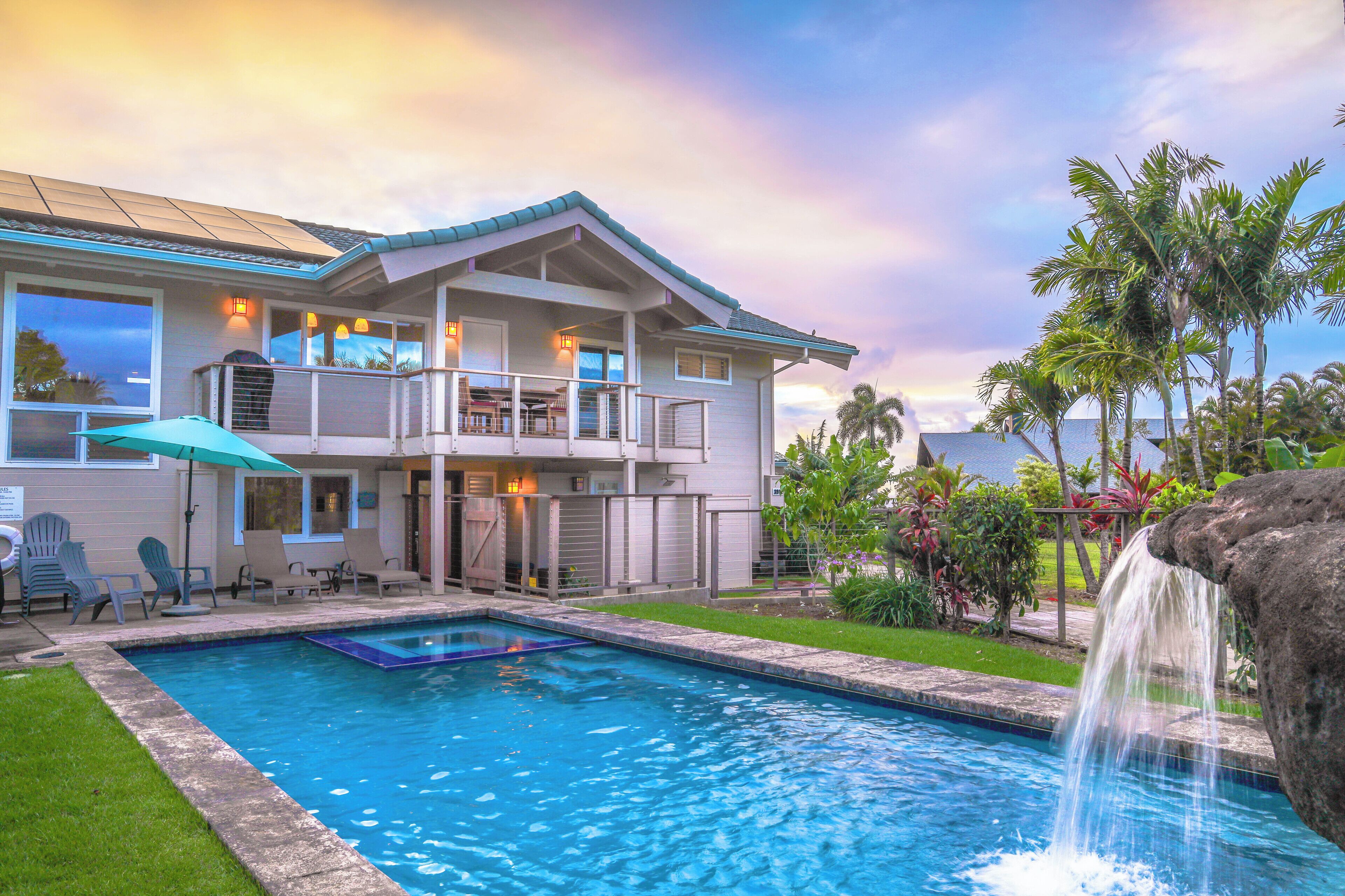 Tropical & Elegant- Sleeps 8- Ocean/Waterfall Views