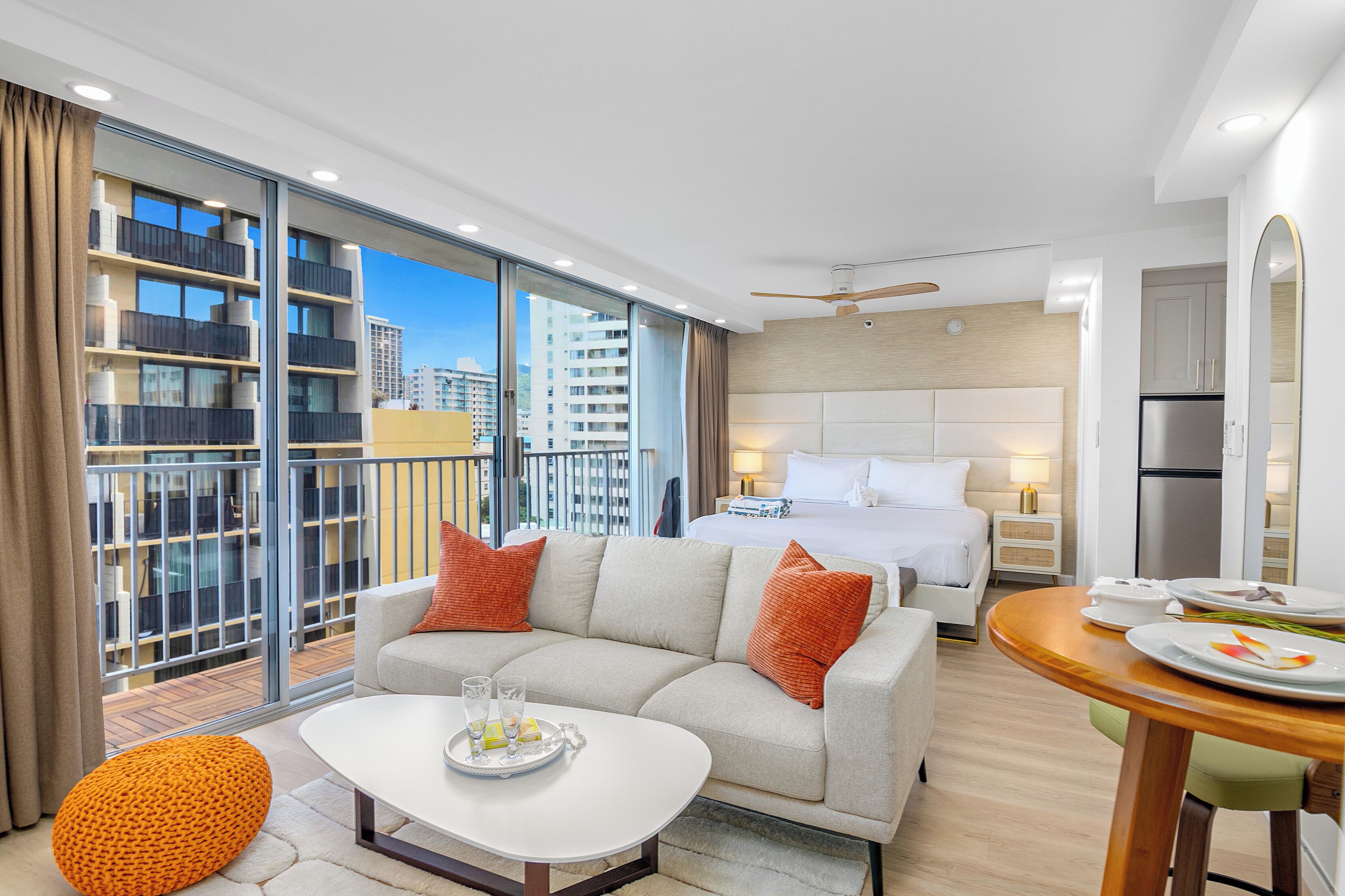 Steps to Waikiki Beach! Newly Renovated w/ 75" TV