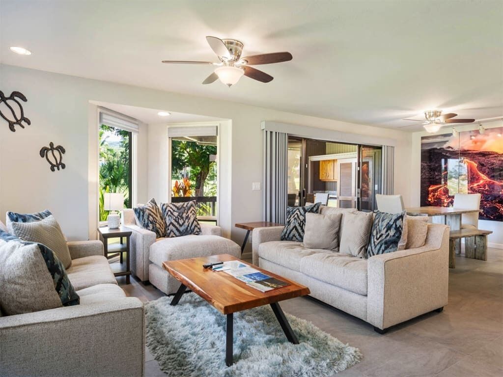 Hi-Style Condo w/Fantastic Fairway Views, Wet Bar, Kitchen, AC, WiFi, Flat Screens+Laundry–Kanaloa a