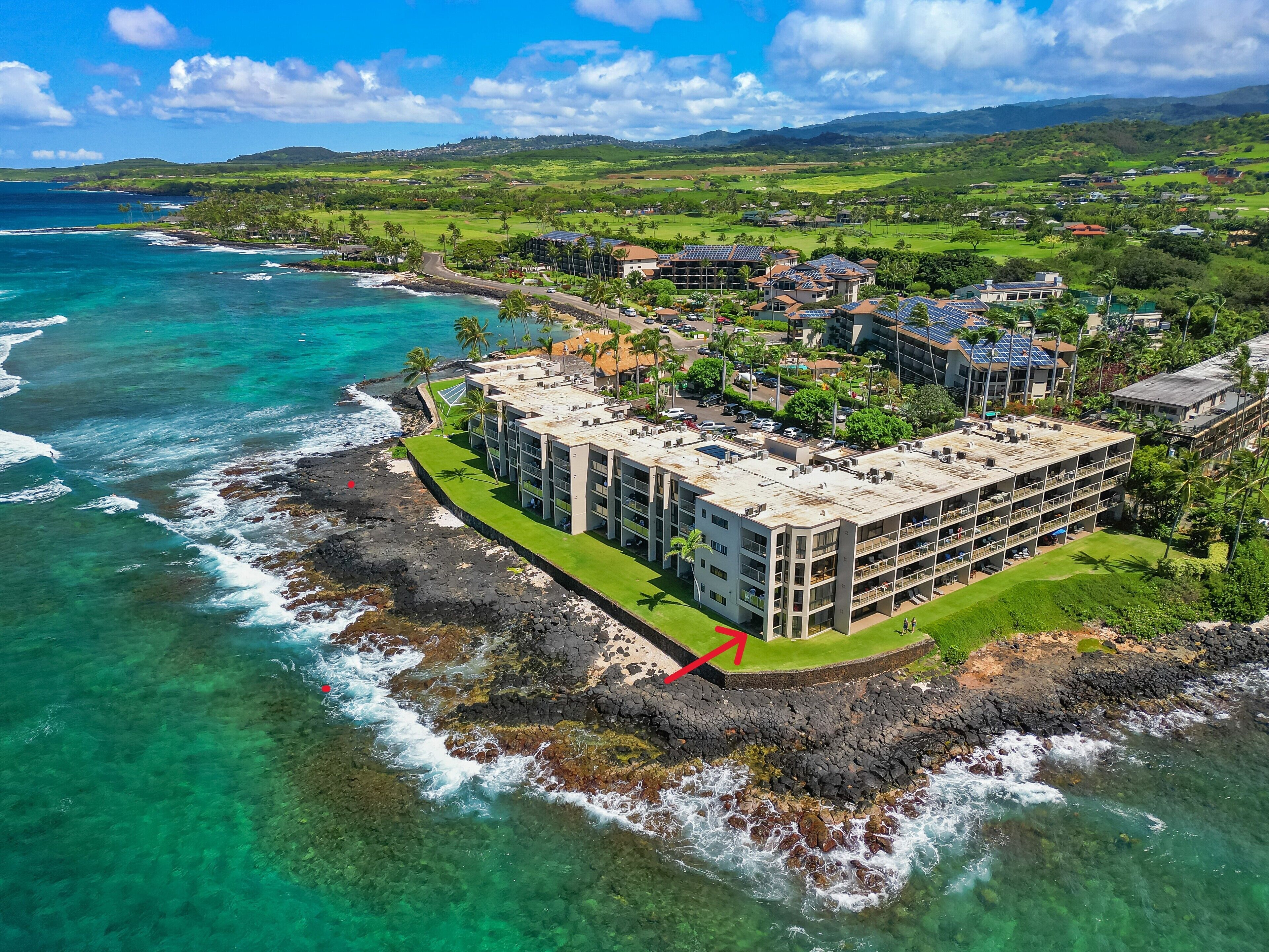 Kuhio Shores Oceanfront Corner Unit