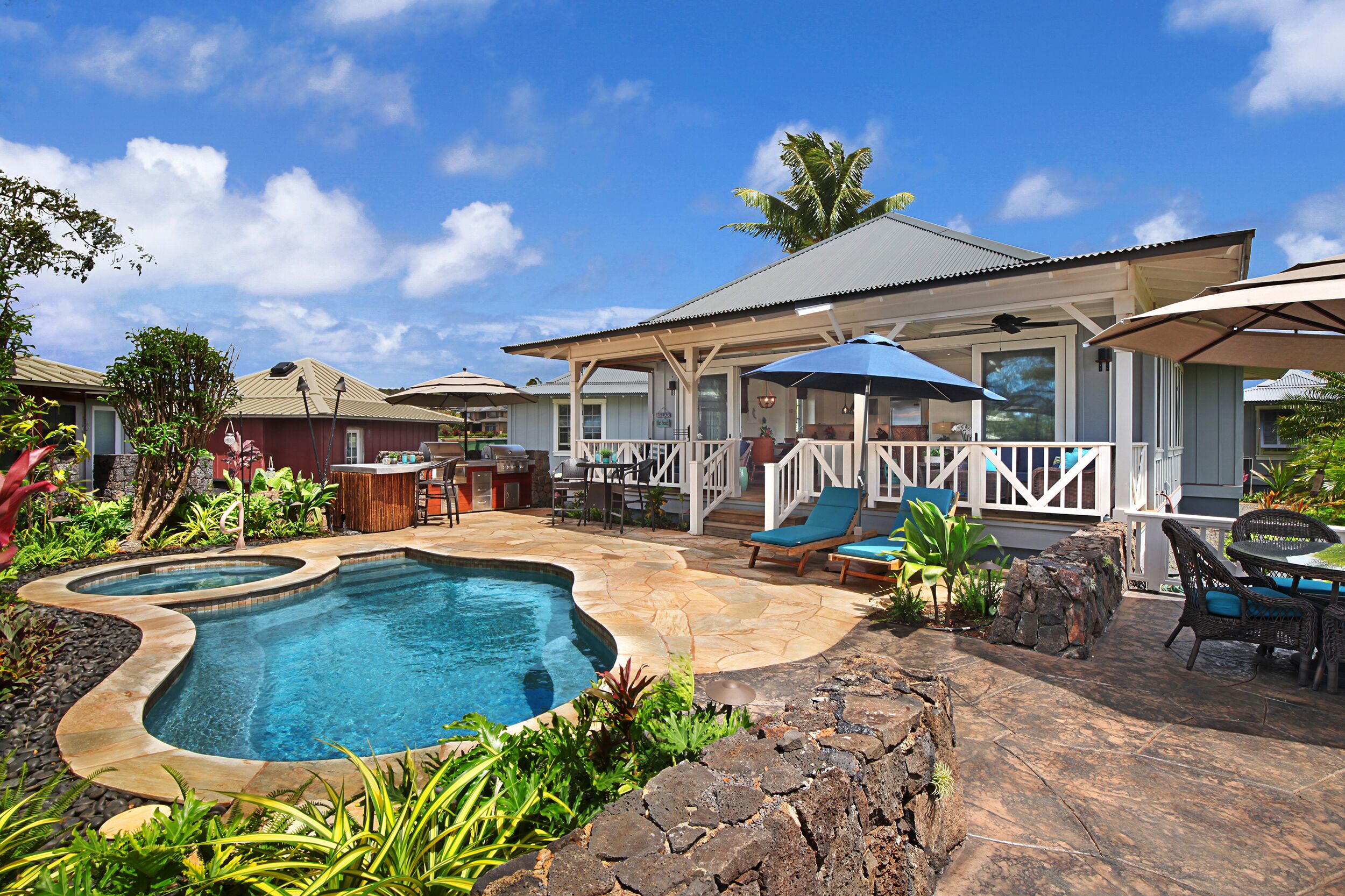 Honu Hale at Kukui'ula: Elegant Poipu Home w/ Pool, Spa & AC