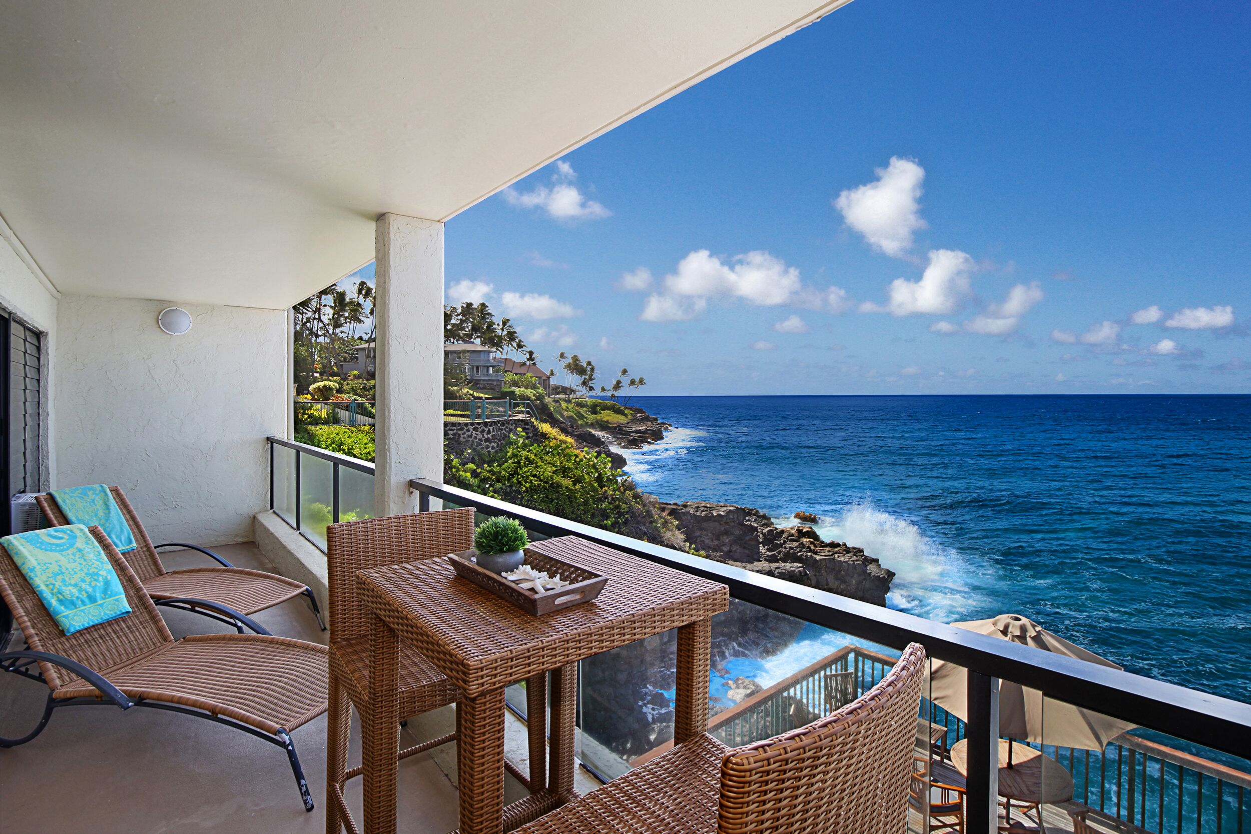 Poipu Shores B202: Beautiful Oceanfront Condo on Kaua'i's Pristine South Shore