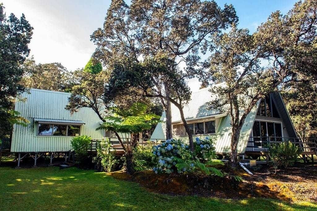 Fall Special! Hale Nene Volcano A-Frame Cottage with Hot Tub