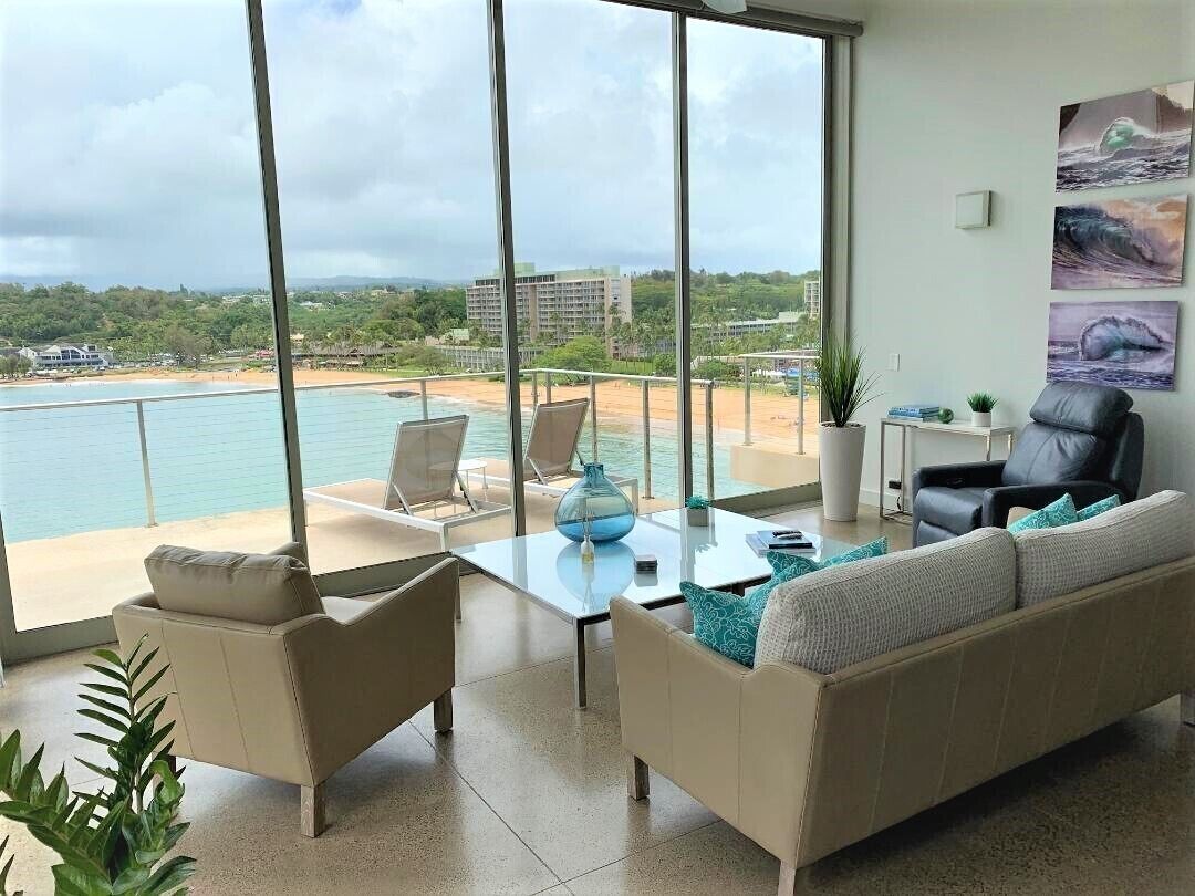 Spectacular Oceanfront Penthouse, AC, Sleeps 6