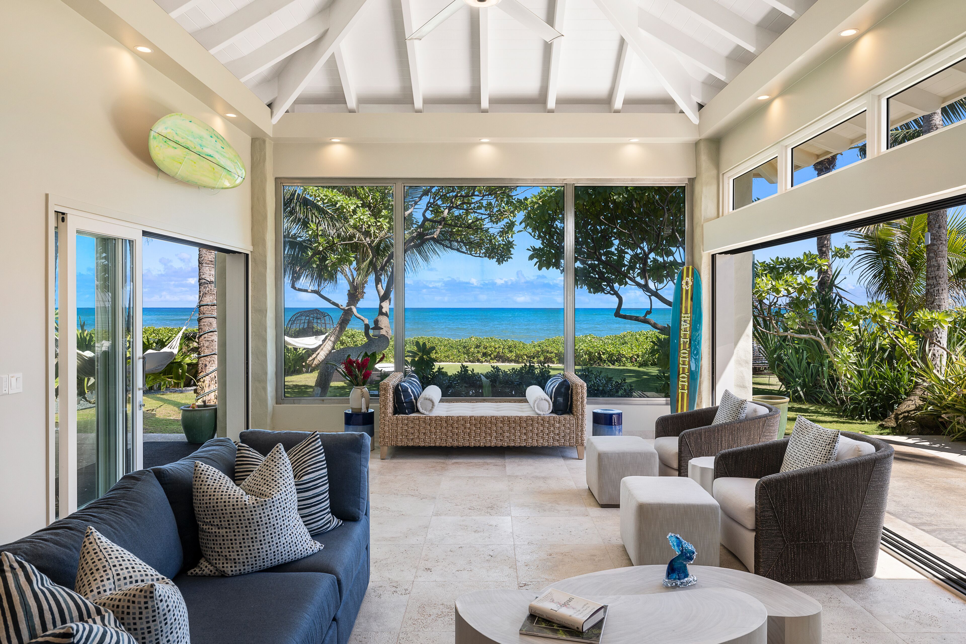 Luxury beachfront villa on a world class beach in Kailua, HI