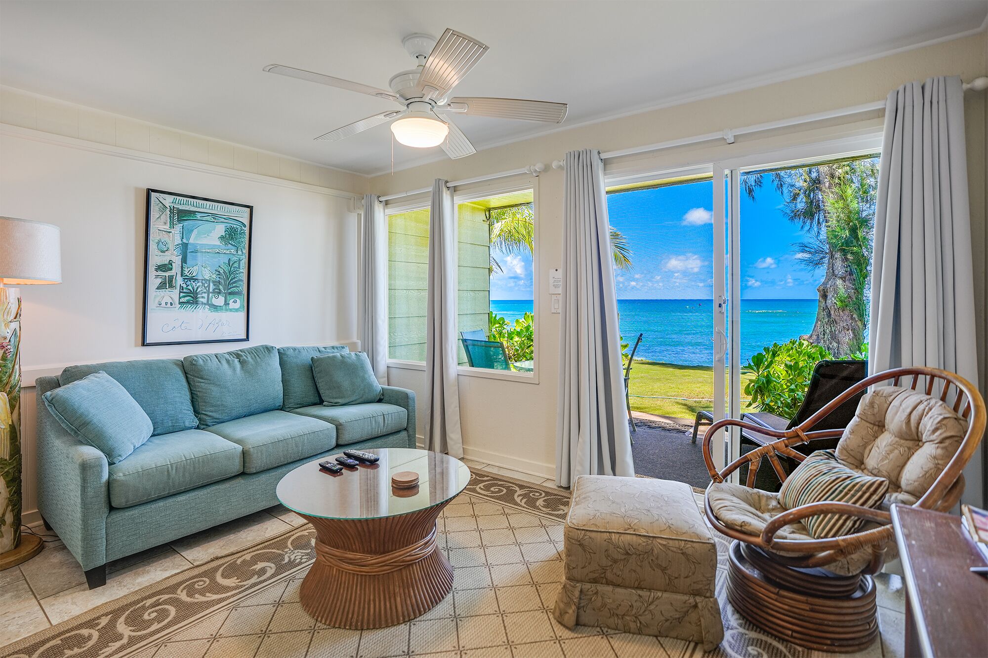 "Hale Kai" at Kapaa Sands- Oceanfront Split Level -2 Bedroom 1.5 Bath