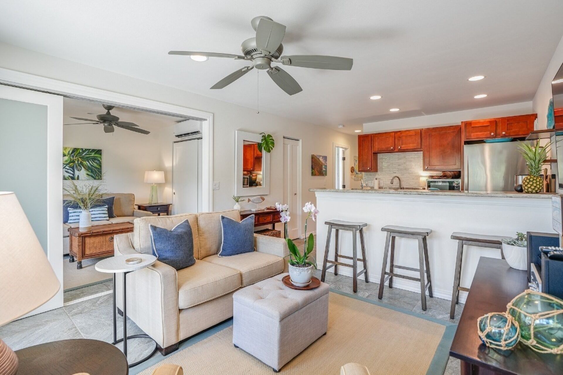 Kauai Kailani 217 Beautiful Air Conditioned 2 Bedroom Condo in Kapaa.