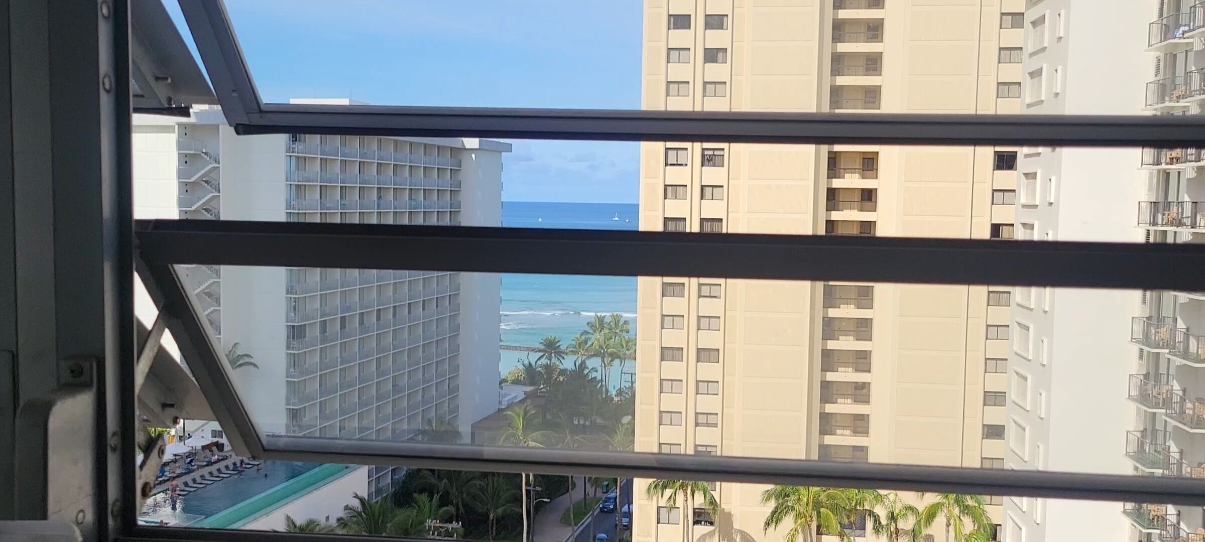 Waikiki Condo Has 2 Bedrooms & 2 Baths, with 1 free parking space.